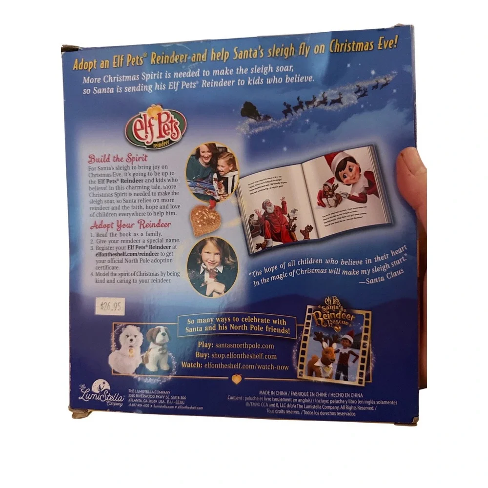 Elf Pets Reindeer‎ Tradition A Reindeer Tradition Plush With Storybook Included